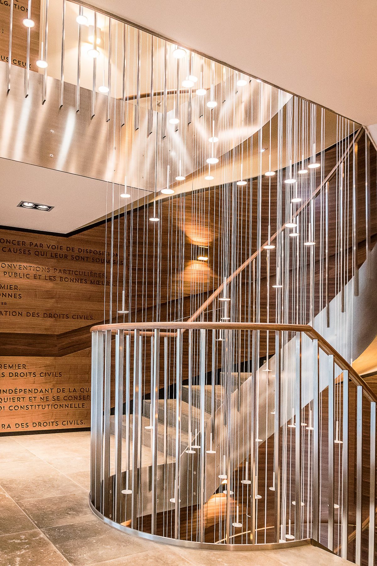 Escalier du siège d’Arendt