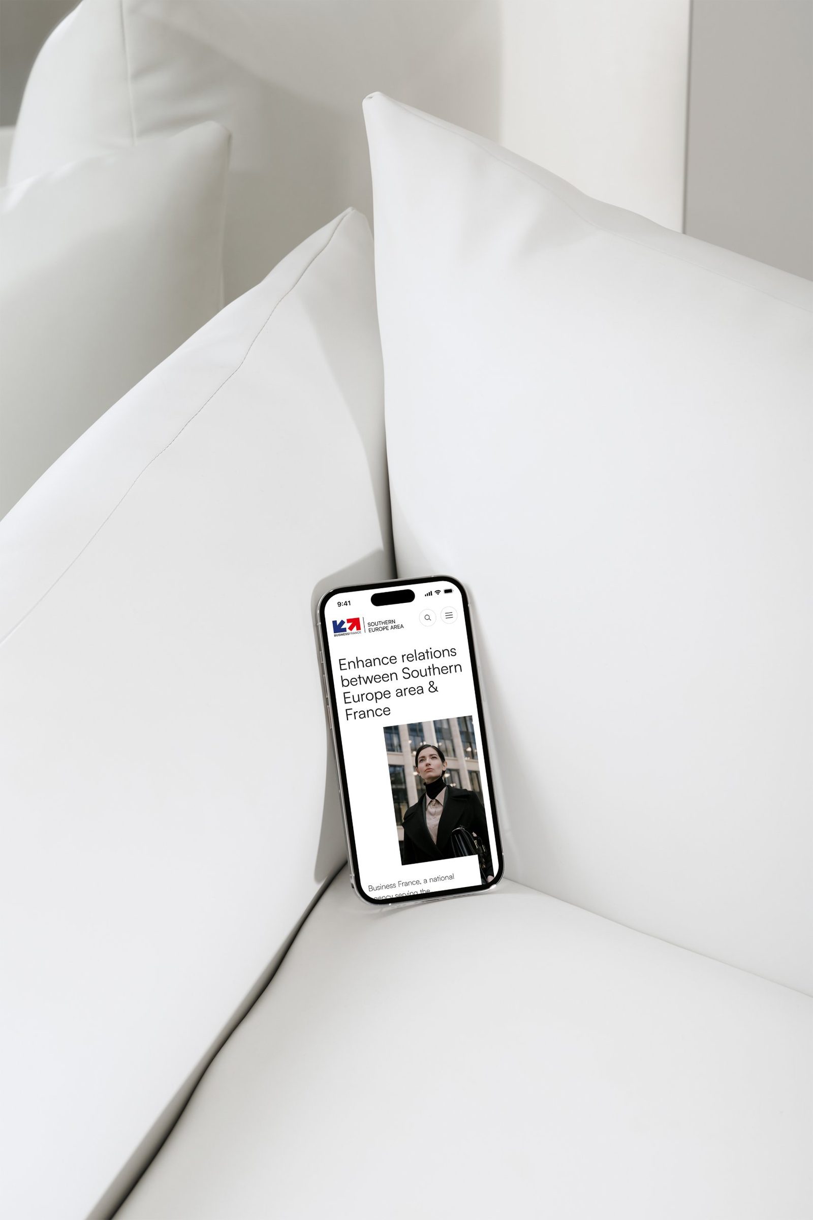 Site Southern Europe Area sur smartphone