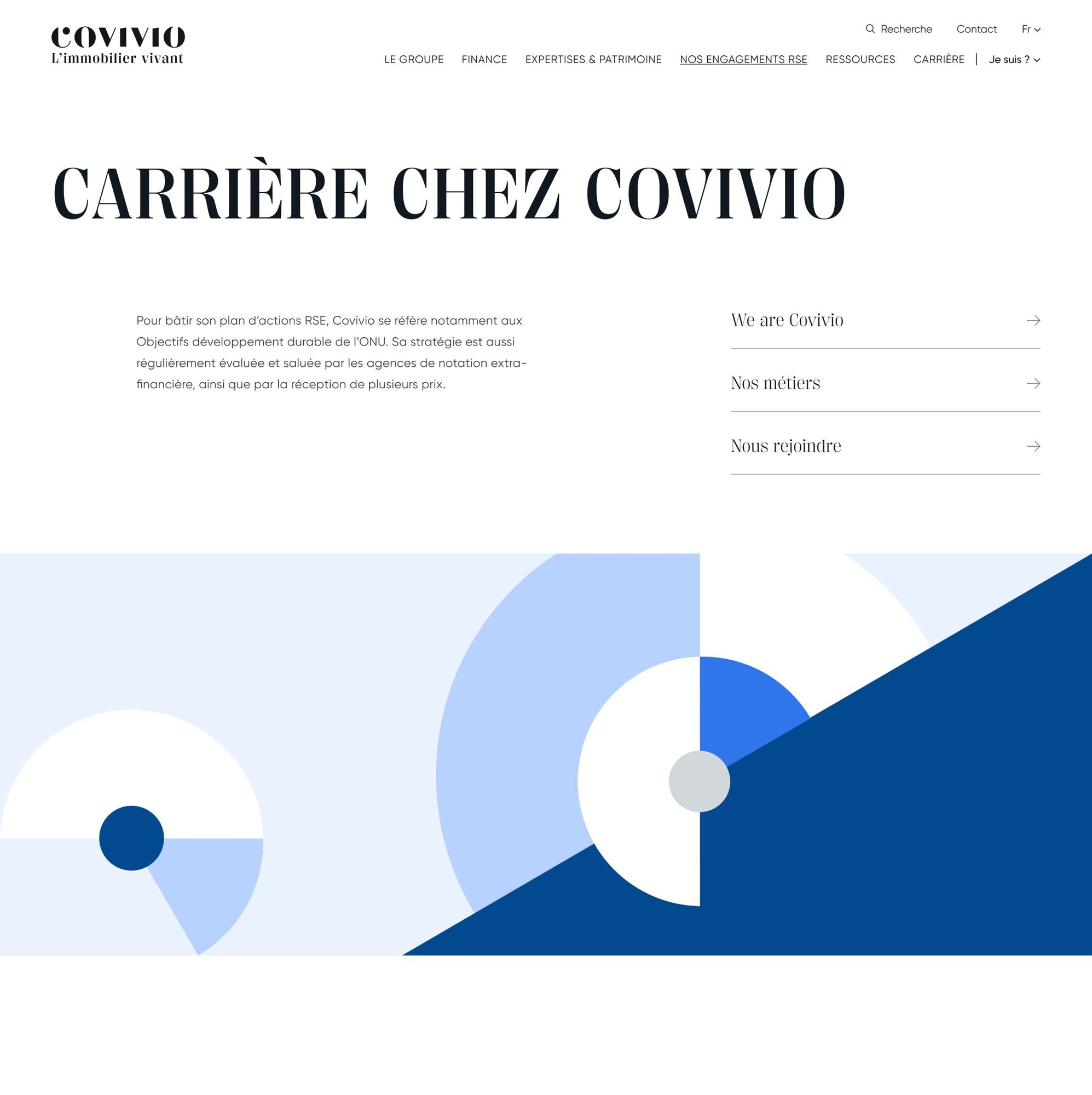 Page Carrière chez Covivio