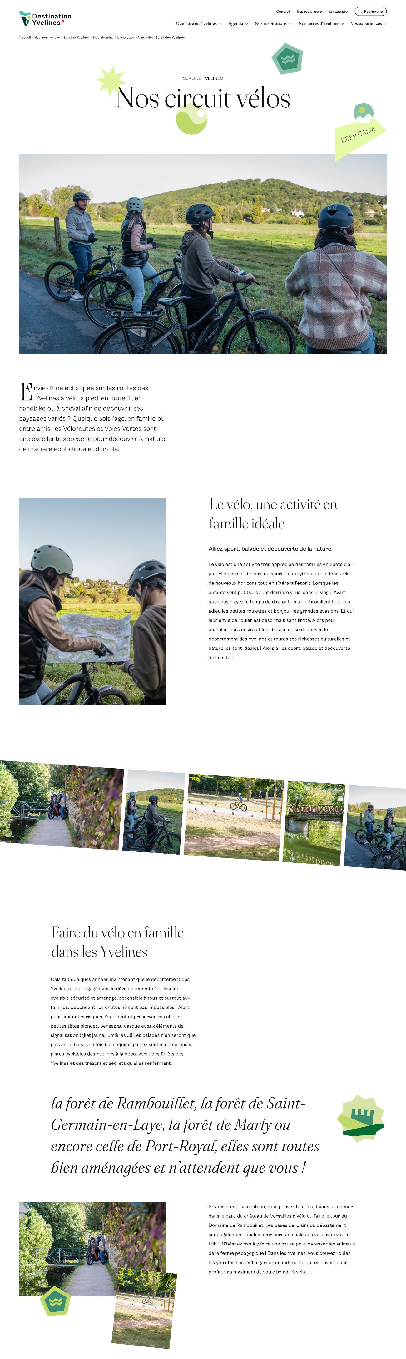 Page riche Nos circuits vélos