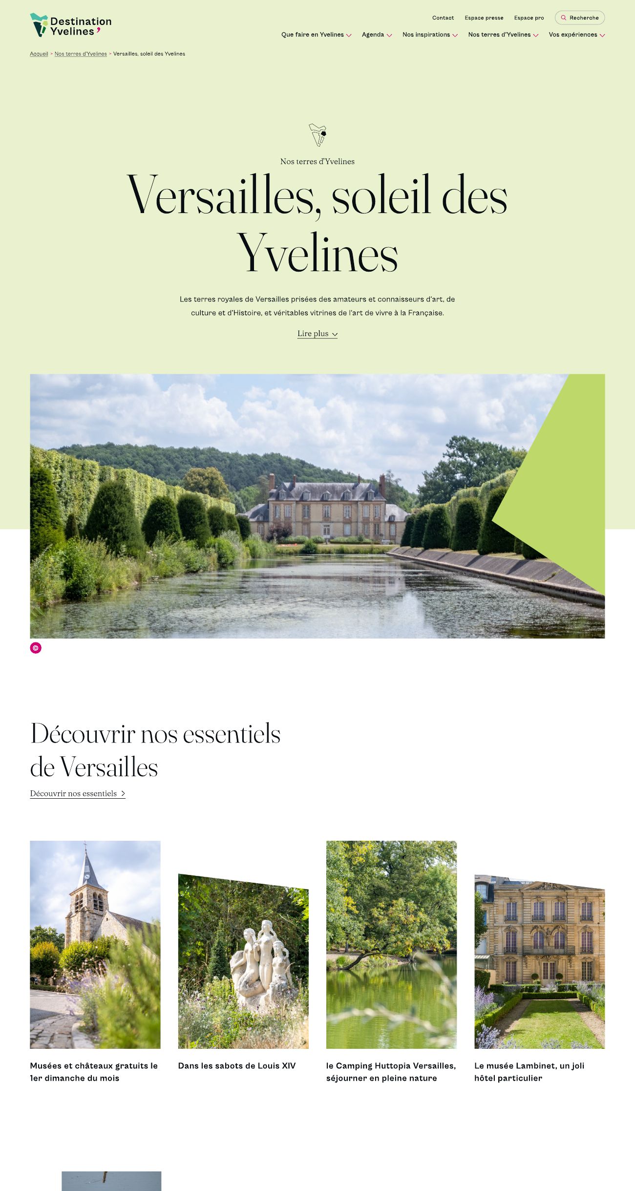 Page hub Versailles