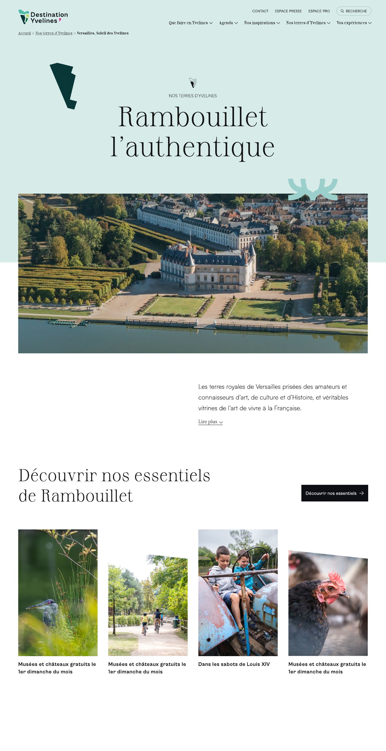 Page Rambouillet l’authentique
